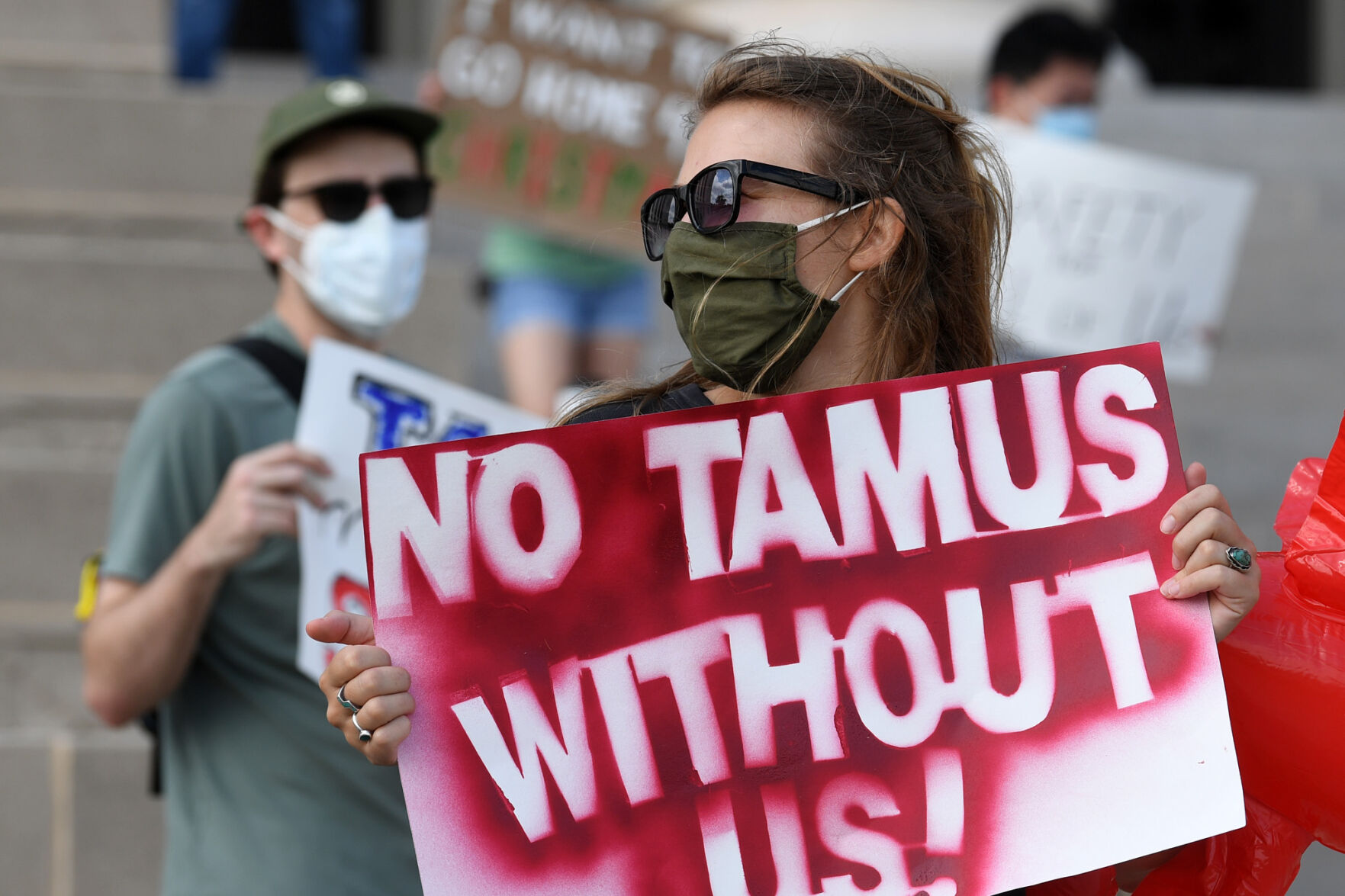 TAMU graduate student protest